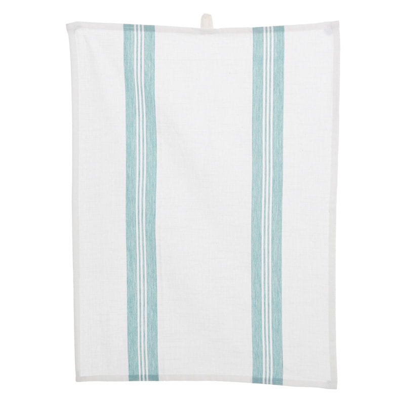 Duck Egg Blue and White tea towel dishy designs